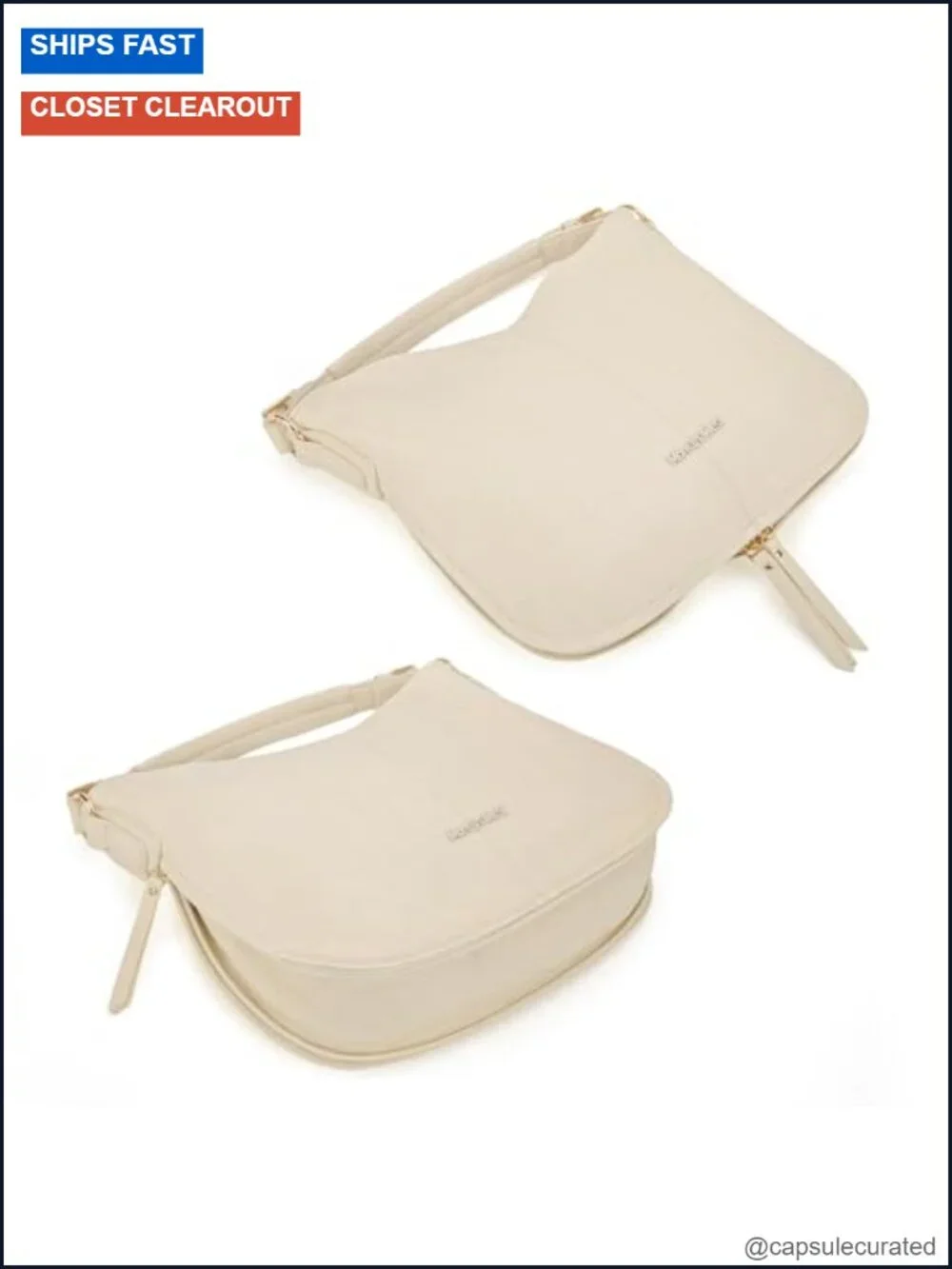 Vegan Leather Hobo Bag with Shoulder Strap - Convertible Crossbody Purse